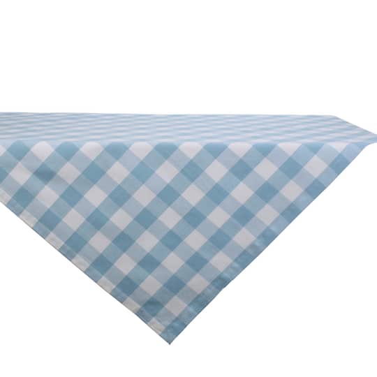 DII® 40" Buffalo Check Table Topper in Light Blue | 40" x 40" | Michaels®